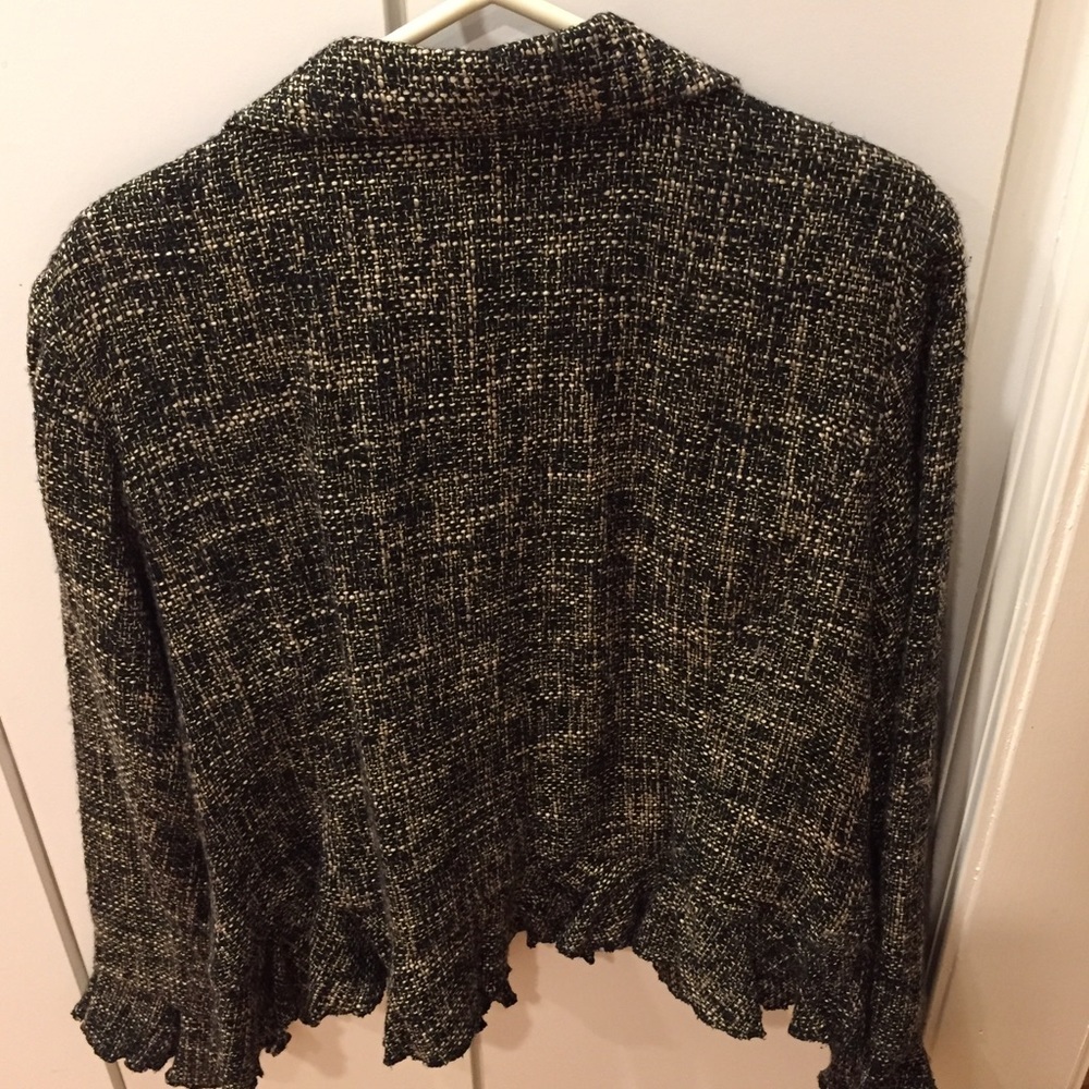 COLDWATER CREEK Jacket Ruffled Lapel & Cuffs  jacket - XL - Picture 4 of 10